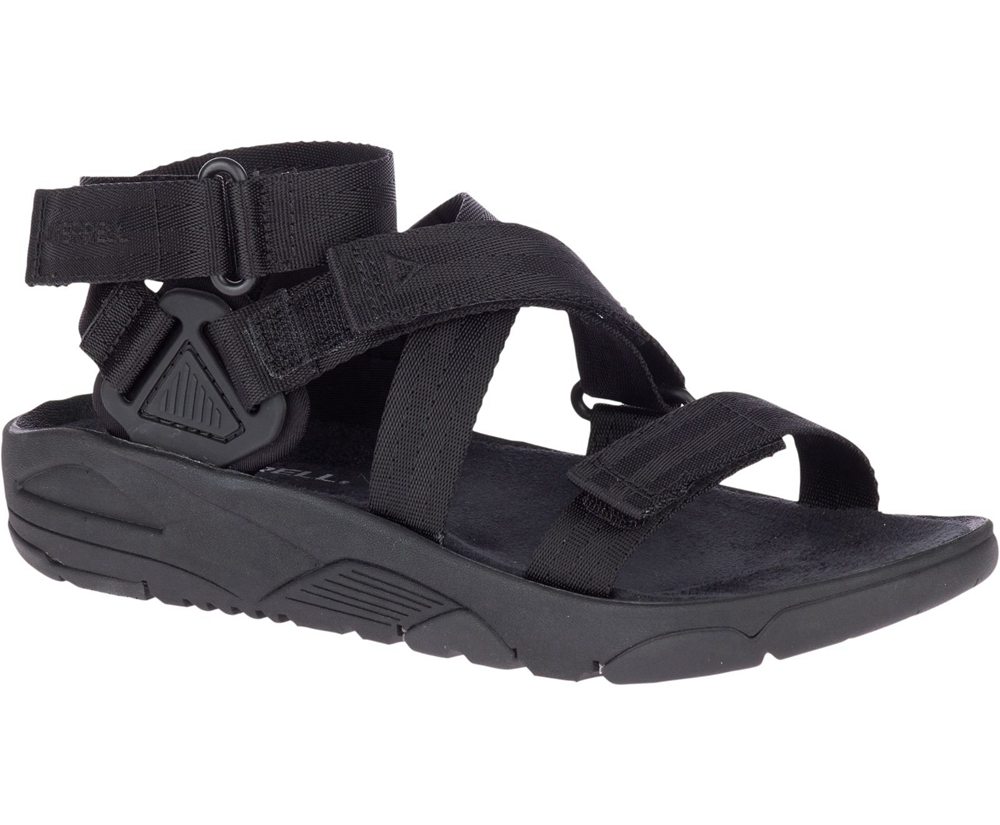 Sandálias Senhora - Merrell Belize Mid Web - Pretas - GVH741298